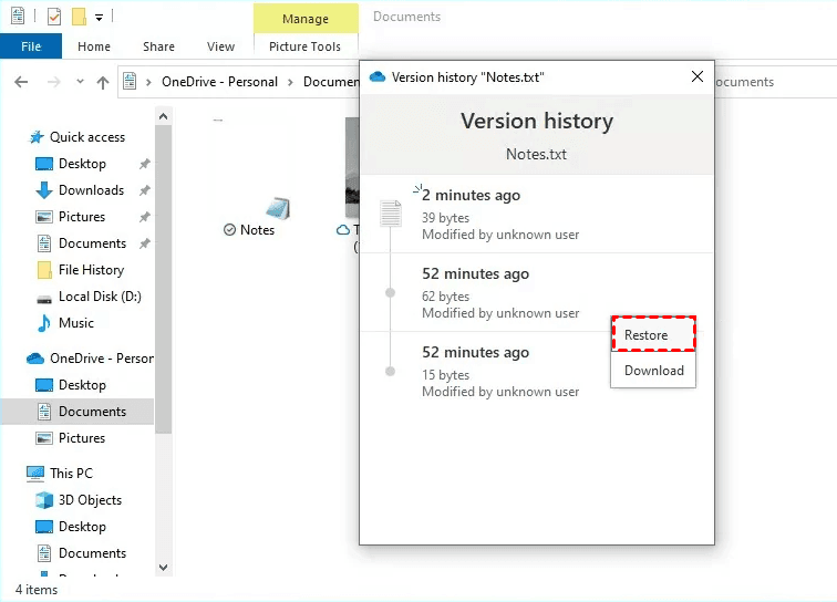 How to Restore Previous Version of Files (4 Ways)