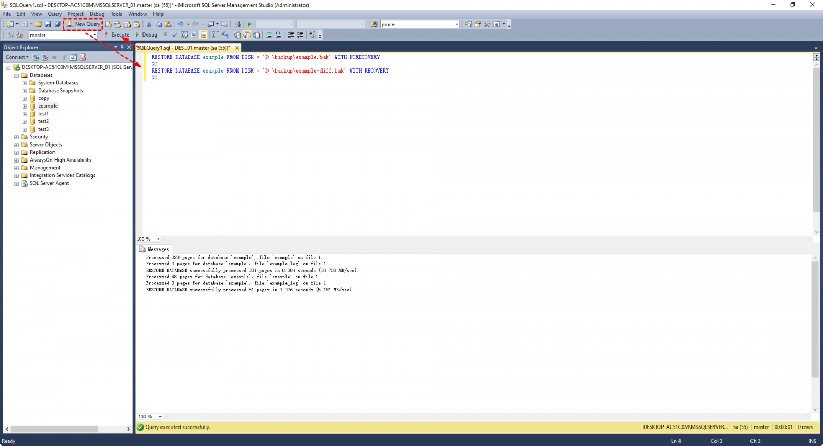 How to Restore SQL Database from Bak File (3 Methods)