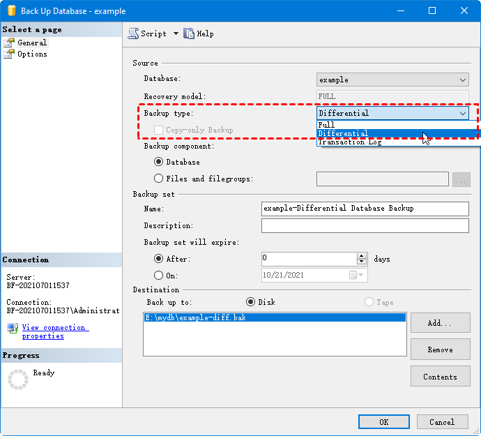 3 Quick Ways to Create A SQL Server Differential Backup