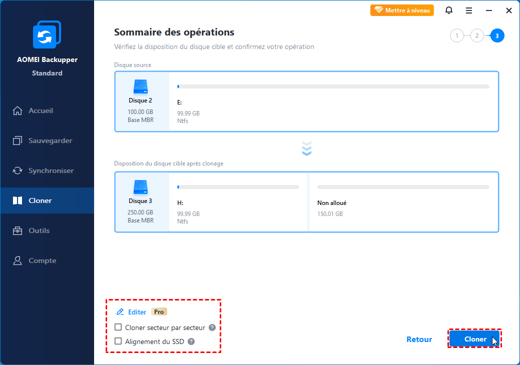 Meilleur logiciel gratuit de clonage SSD pour Windows 10/8/7