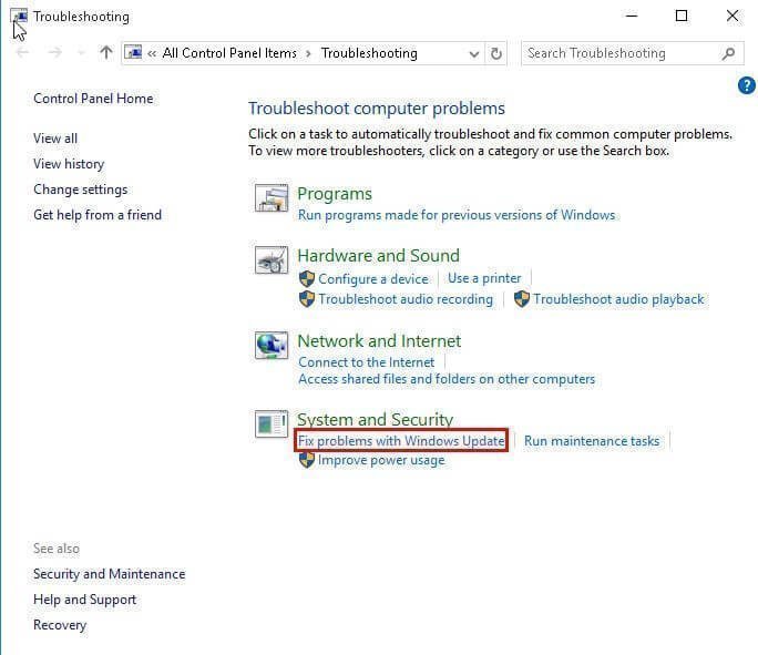Windows Update Troubleshooter Microsoft Support