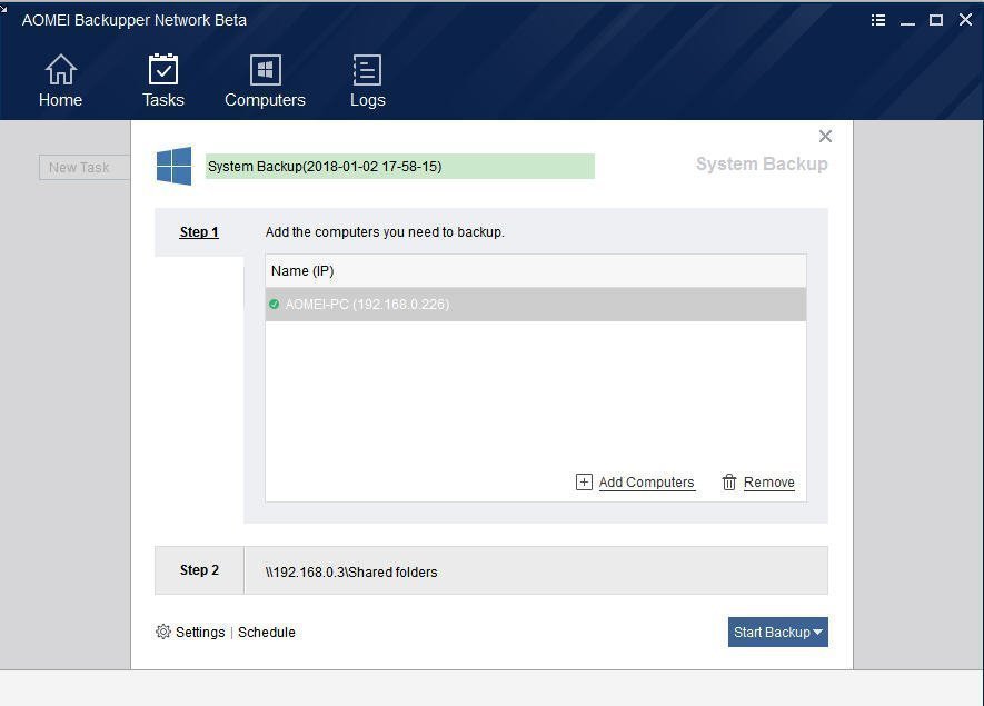 How to Create Client Server Backup in Windows Server 2003