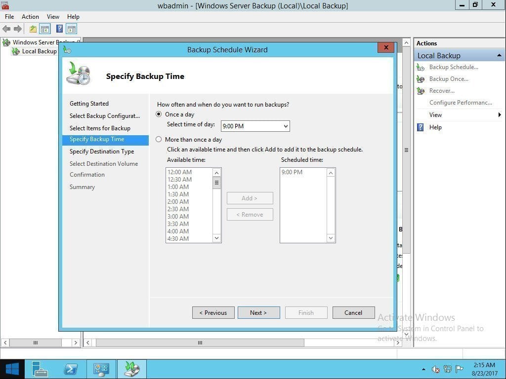 How to Create Restore Point in Windows Server 2012 (R2)?