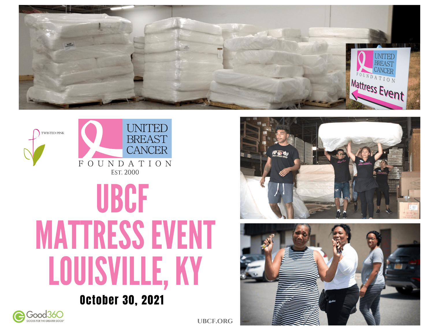 UBCF Hosts Mattress Event in Louisville, KY October 30th, 2021 United