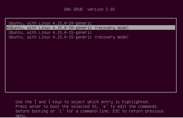 How to reset ubuntu password 2
