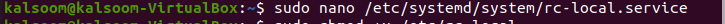 How to use rc. Local on ubuntu 4