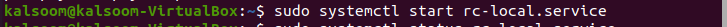 How to use rc. Local on ubuntu 9
