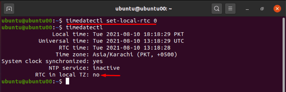 How to use ubuntu timedatectl 9