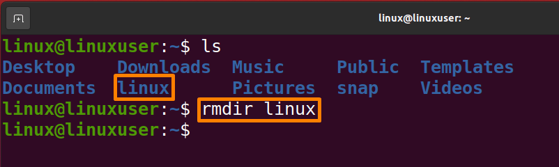 How To Delete A Directory In Ubuntu 20.04 11 Text description automatically generated