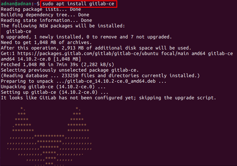 Install Gitlab On Ubuntu 22.04 7 Text description automatically generated