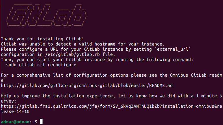 Install Gitlab On Ubuntu 22.04 8 Text description automatically generated