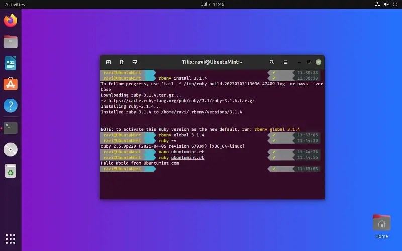 How to Install Ruby Using Apt, RVM and rbenv on Ubuntu