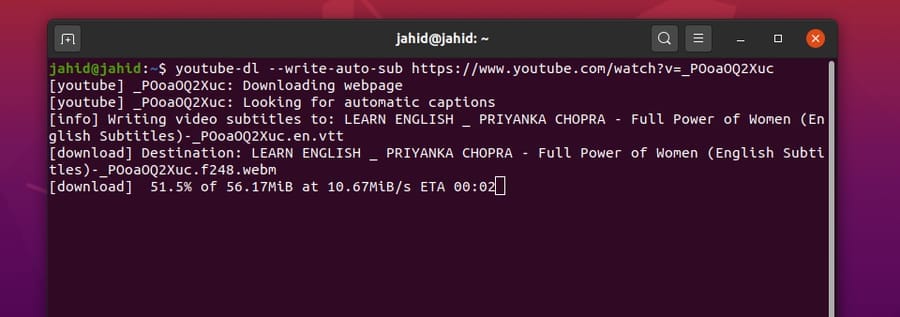 How to Install and Use YouTubeDL on Linux System