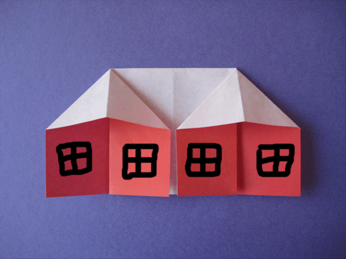 How to fold an origami house. Origami for children