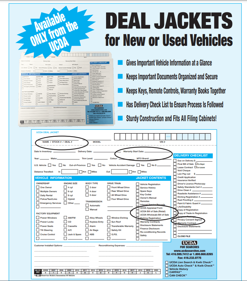 Deal Jackets The Used Car Dealers Association of Ontario