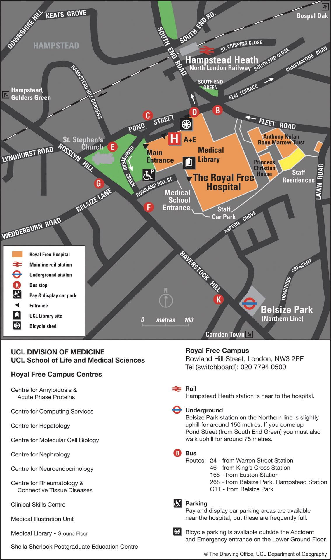 Map of UCL UCL UCL Status