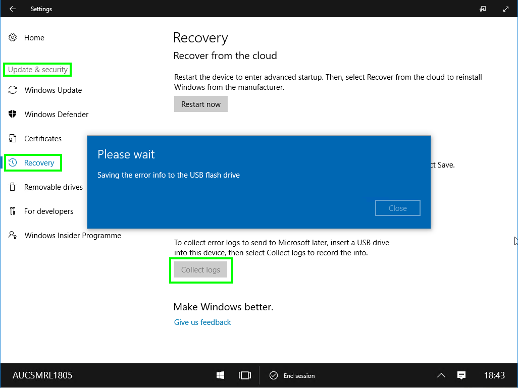 Troubleshooting and Reading Surface Hub Logs