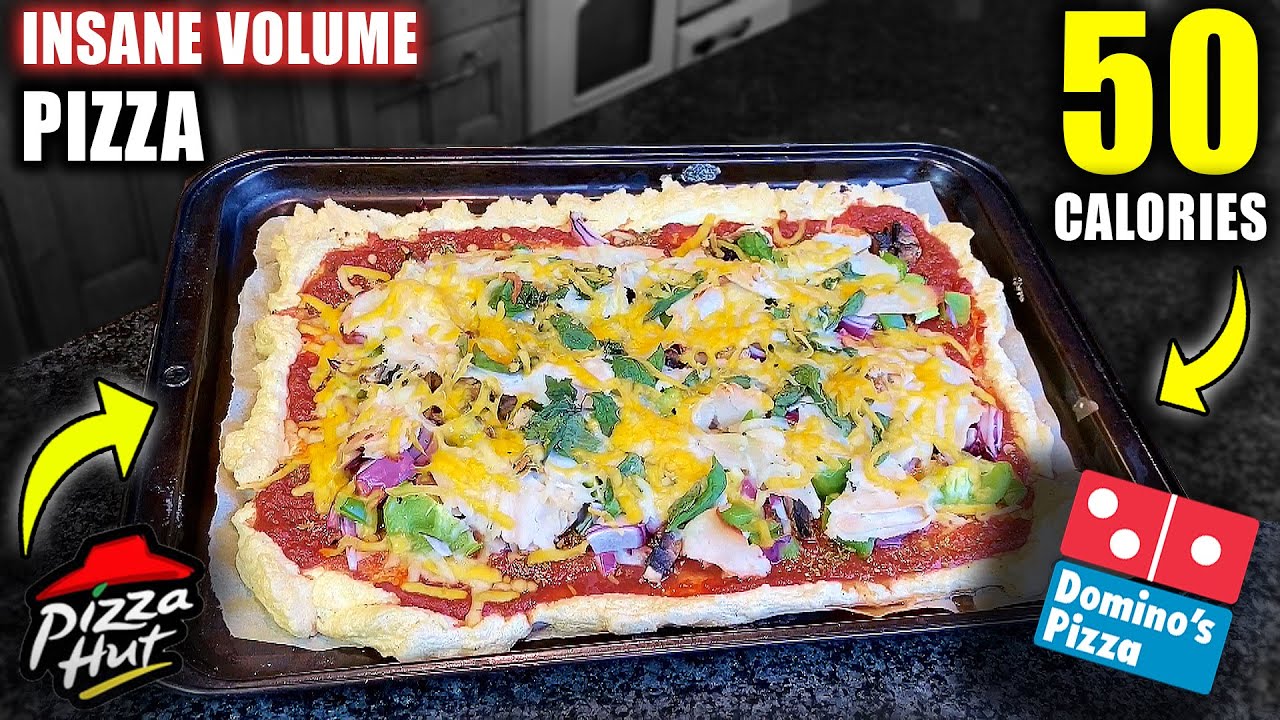 ONLY 50 CALORIES PIZZA (INSANE VOLUME) // Low Calorie, Protein Cloud