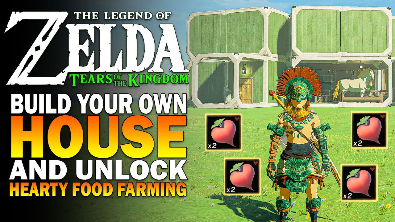 Build Links House & Farm Big Hearty Radishes In Zelda Tears Of The