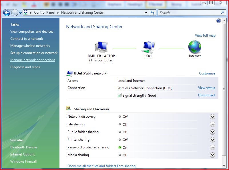 IT Documentation How to Connection Sharing on a Windows Computer