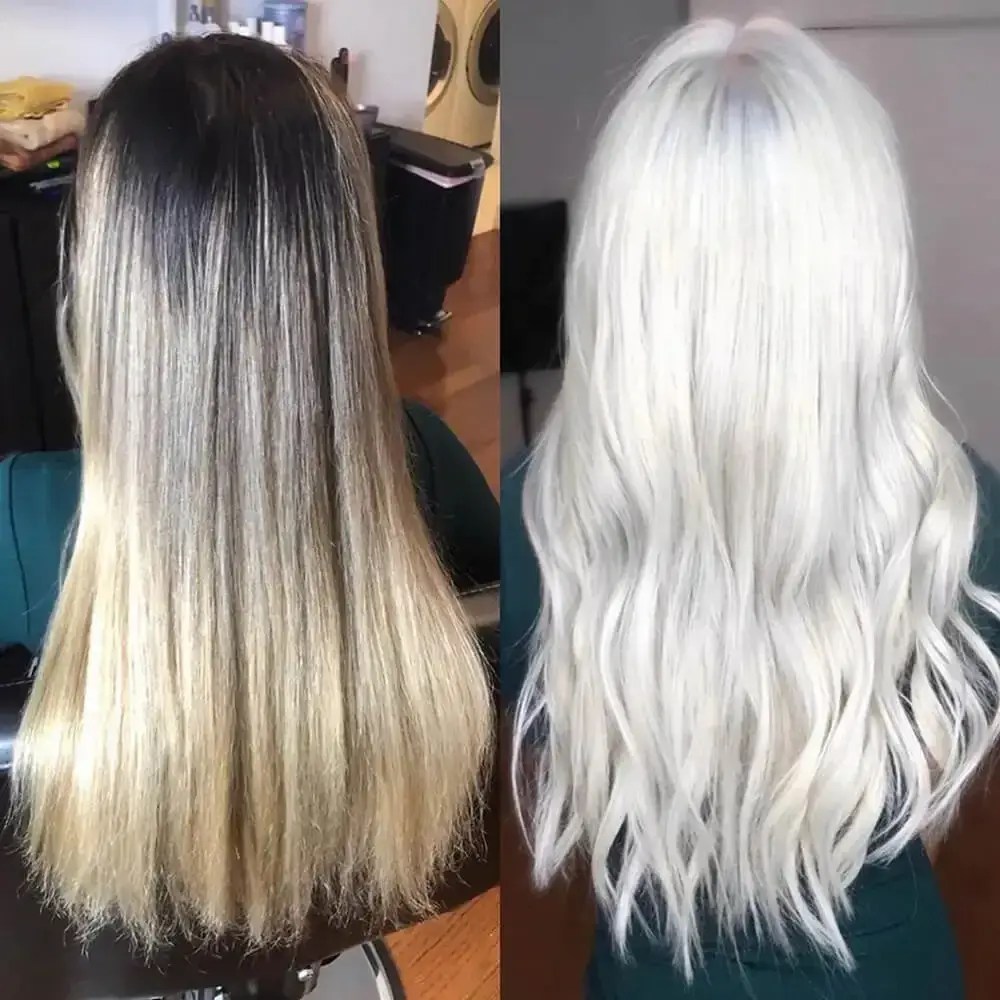 Half Black And Half Brown Hair Color Ideas