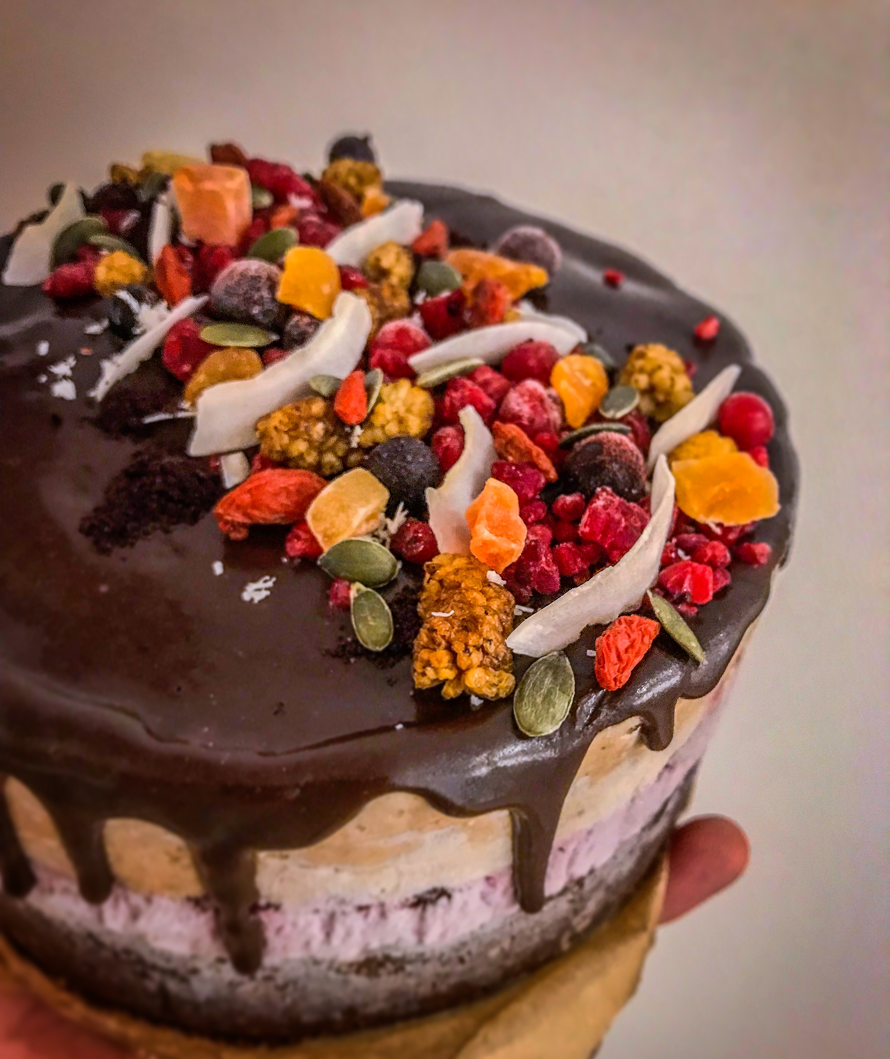 Raw Vegan Peanut Butter Jelly Cake Ugne Bakes