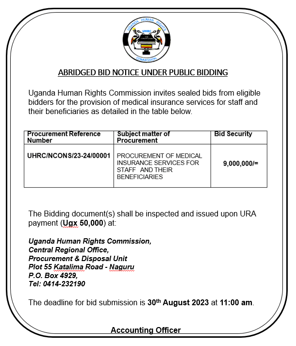 Uganda Human Rights Commission (UHRC) Human Rights, the key to