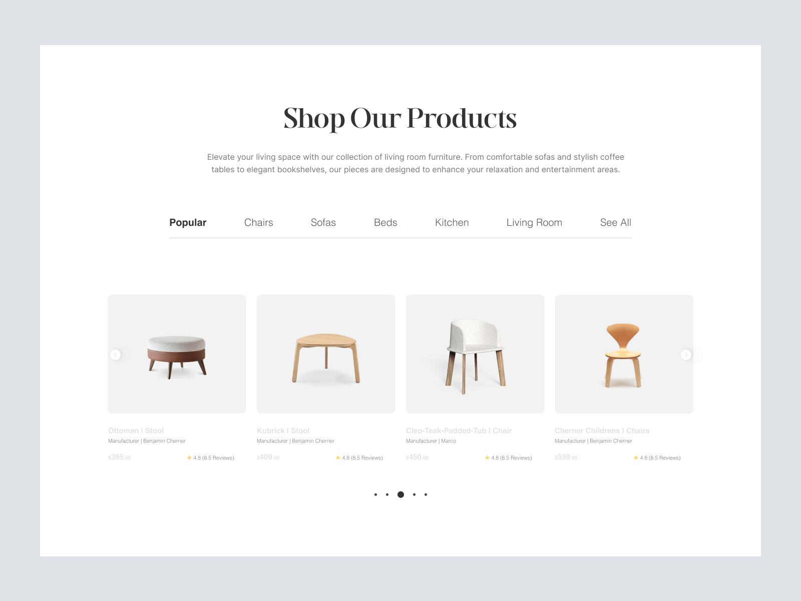 Luxora Modern Furniture Store Figma & Adobe XD Resour... UI Dux