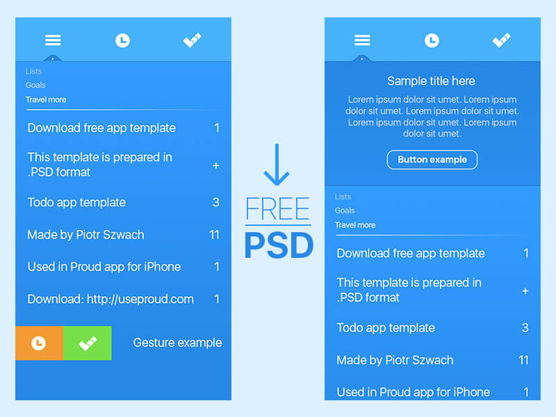Blue App Template
