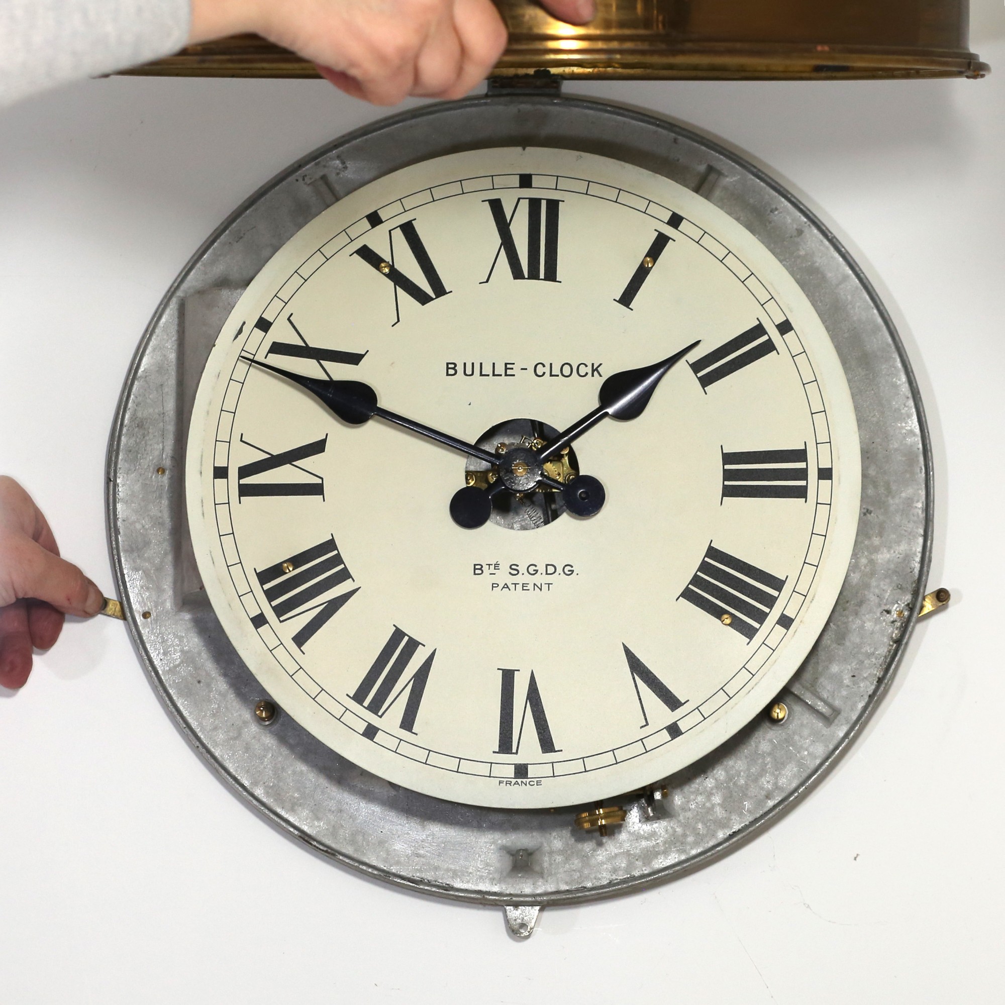 Bulle Model Ee Brass Wall Clock Carlton Clocks