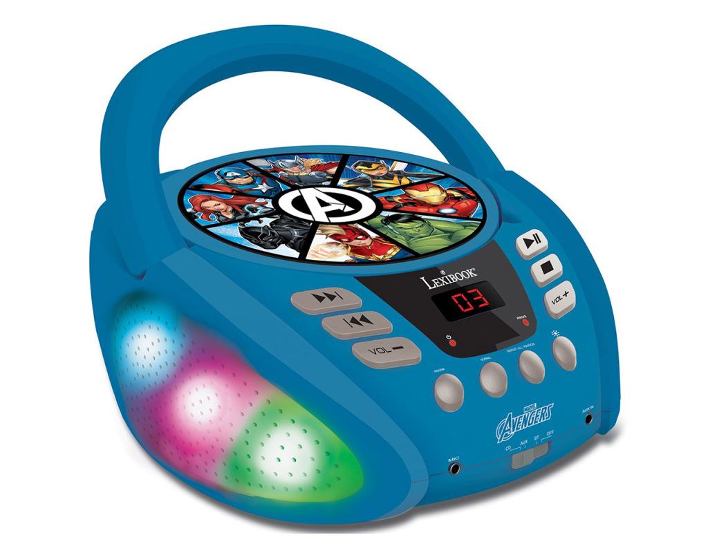 Lexibook RCD109AV Marvel Avengers Boombox CD Player with Bluetooth