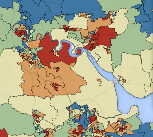 Scottish Index of Multiple Deprivation 2012 Map UK Data Explorer