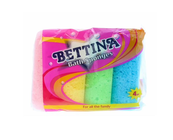 BETTINA ROUNDED BATH SPONGES 4 PACK UK Emporium Johannesburg