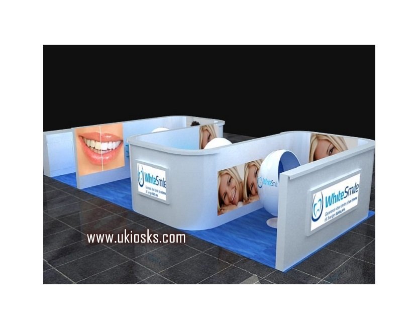 Custom made mall business teeth whitening kiosk&spray kiosk with Unique