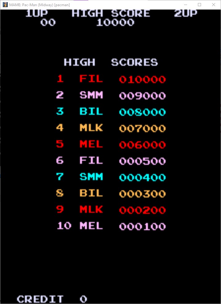 Pacman Freeplay / High Score Save ukVac UK's Video Arcade Collecting