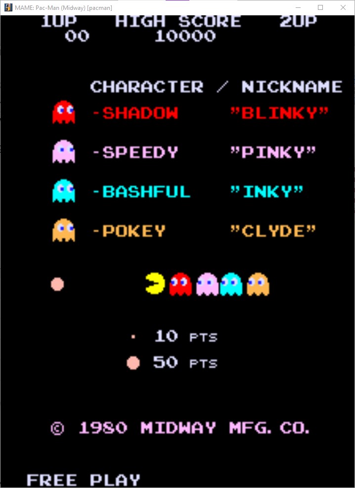 Pacman Freeplay / High Score Save ukVac UK's Video Arcade Collecting