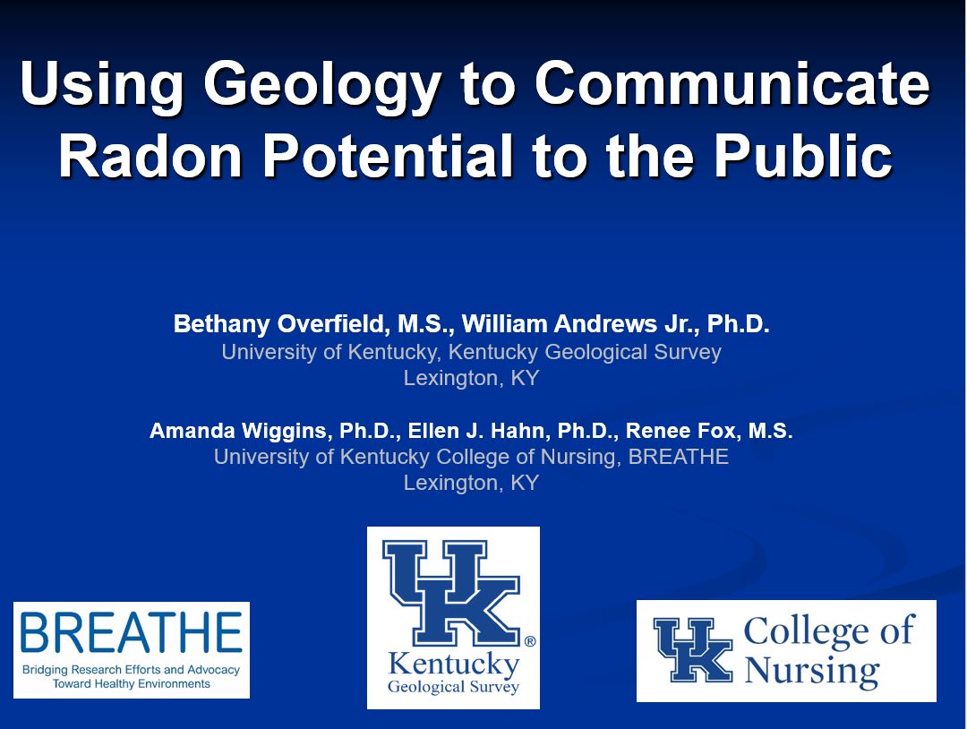 Radon, Kentucky Geological Survey, University of Kentucky