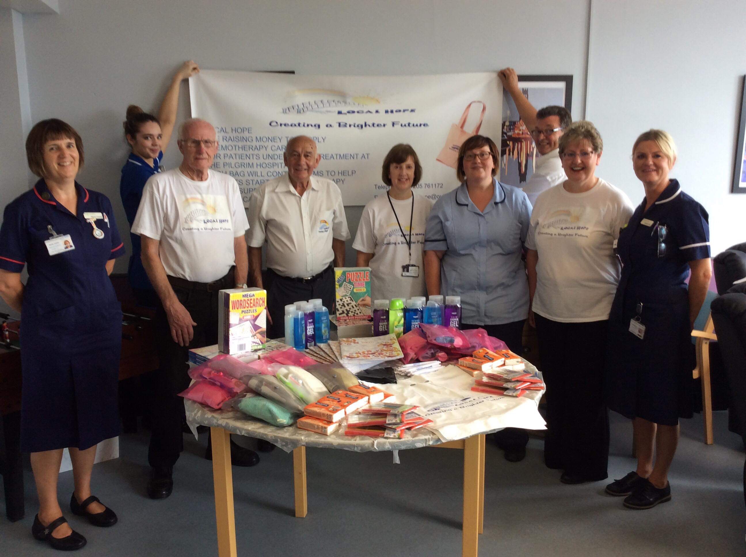 Local Hope charity funding care bags for chemotherapy patients United