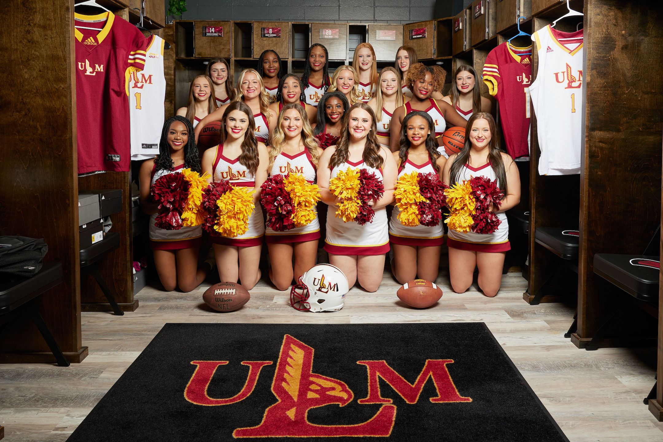 ULM Cheerleaders ULM University of Louisiana at Monroe