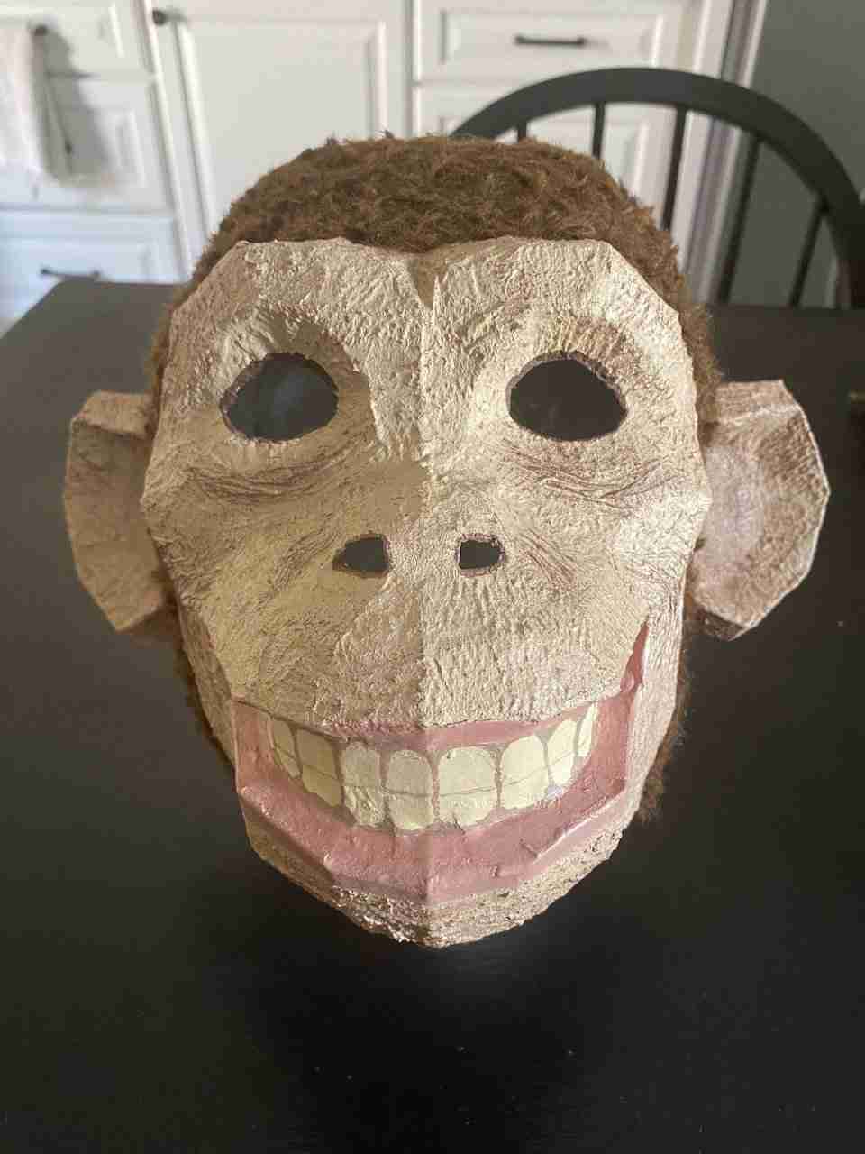 New Chimp Mask Pattern For Paper Mache • Ultimate Paper Mache