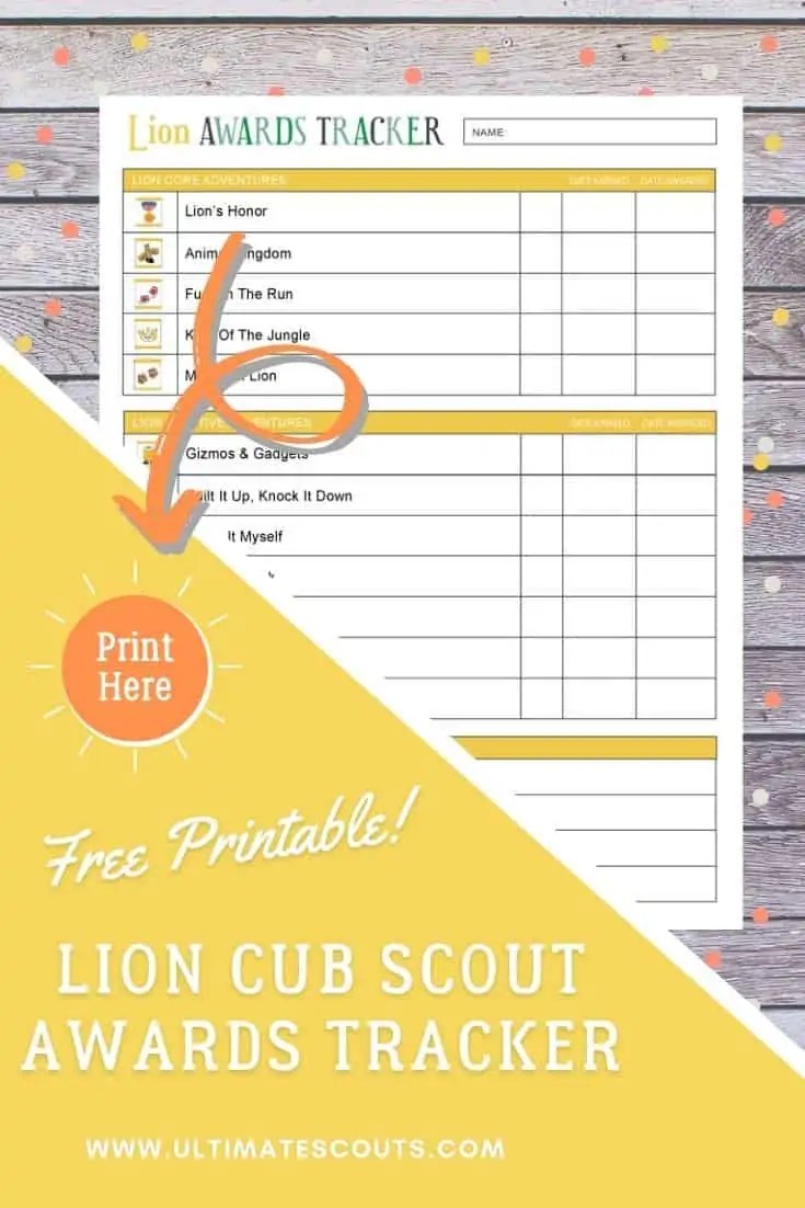 Ultimate Guide To Lion Cub Scout Awards Checklist (Free Printable