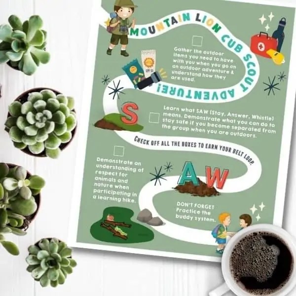 Lion Scout Adventure Map Mountain Lion Ultimate Scouts