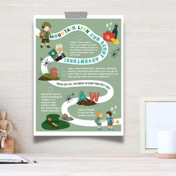 Lion Scout Adventure Map Mountain Lion Ultimate Scouts