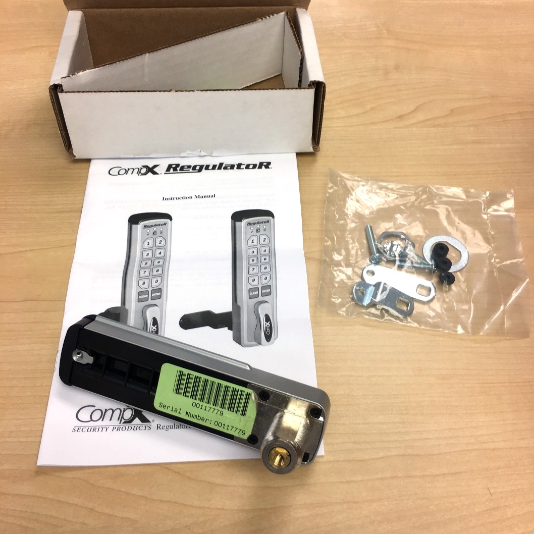 CompX Regulator Electronic Push Button Lock, Vertical Style
