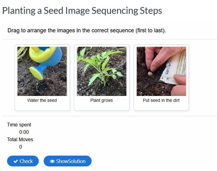 Planting a Seed 3Step Sequencing Images Ultimate SLP
