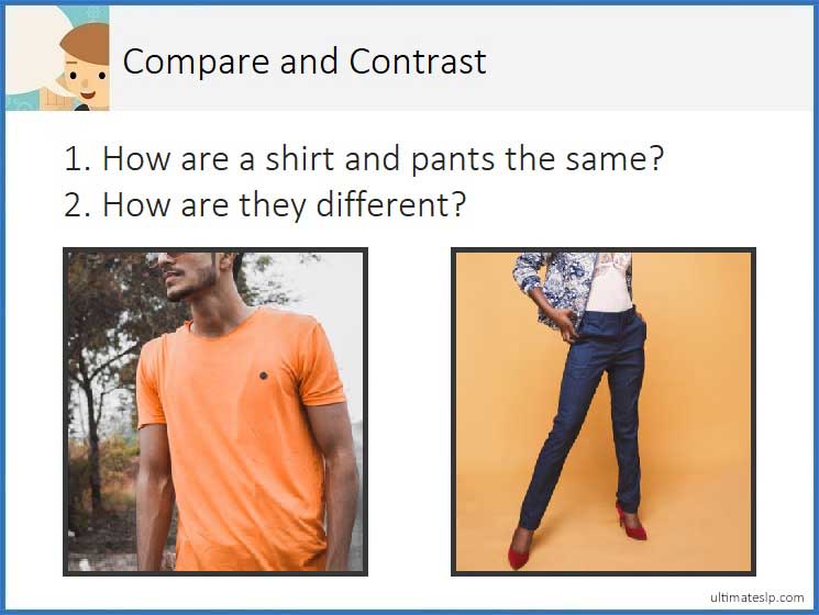 Compare and Contrast Cards Ultimate SLP