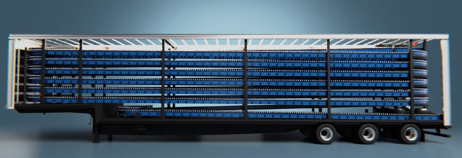 Automated Tire and Wheel Delivery Trailers Ultimation Industries