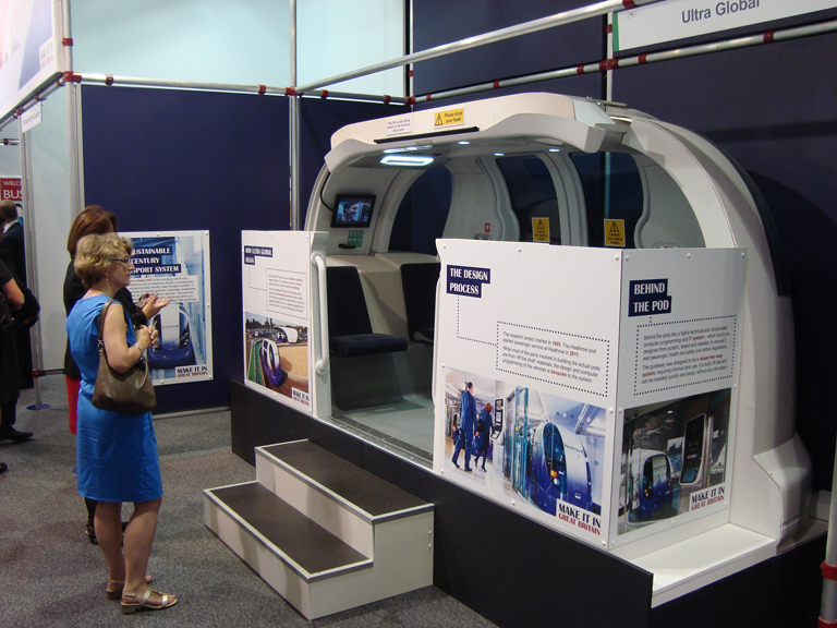 Ultra Global PRT’s Heathrow pod now starring at the