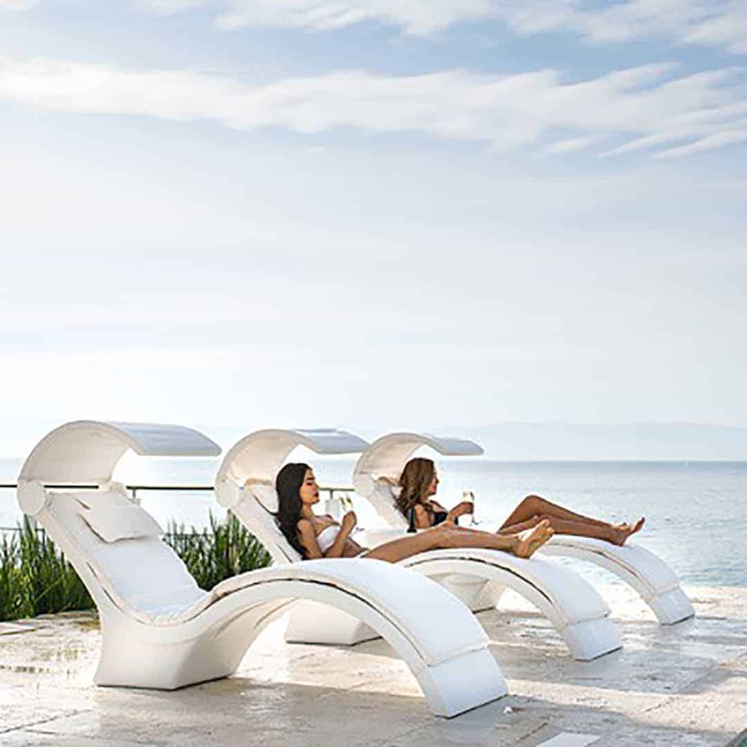 Ledge Lounger Chaise Deep Ultra Modern Pool & Patio