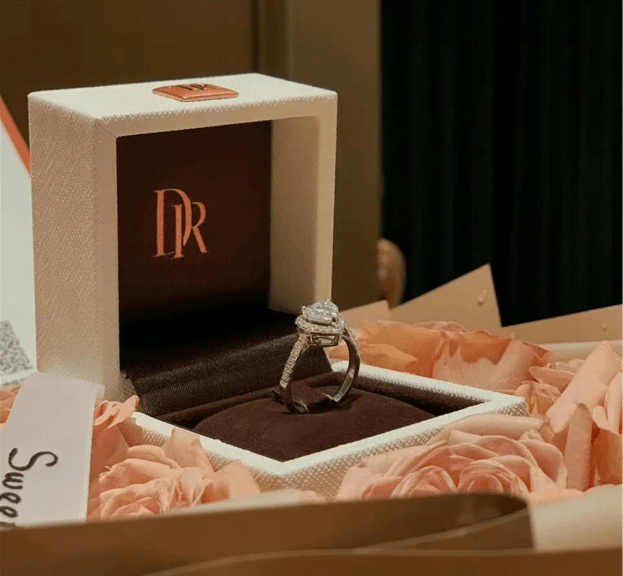 DR Ring Innovative Practice of Binding Engagement Ring With ID Card